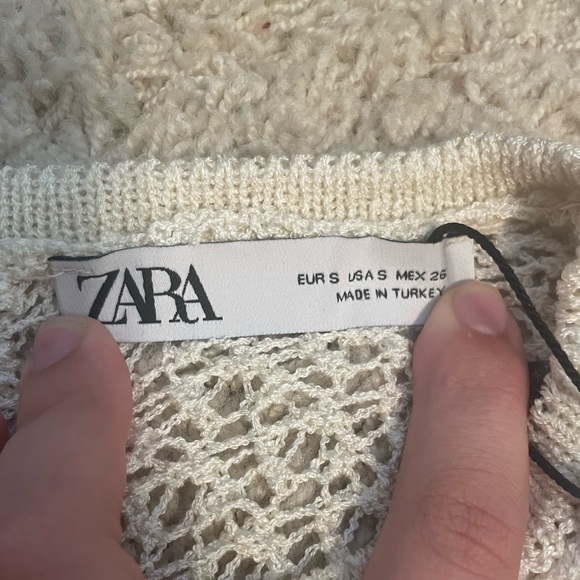 NWT ZARA CROCHETED TOP - Picture 5 of 5